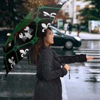 Louisiana USA Symbols Pattern Christmas Umbrella Xmas Holiday Patterns - Wonder Print Shop