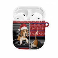 Lovely Beagle Christmas AirPods Case Xmas Holiday Patterns - Wonder Print Shop