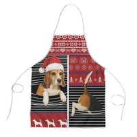 Lovely Beagle Christmas Apron Xmas Holiday Patterns - Wonder Print Shop