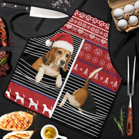 Lovely Beagle Christmas Apron Xmas Holiday Patterns - Wonder Print Shop