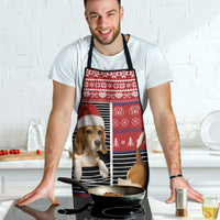 Lovely Beagle Christmas Apron Xmas Holiday Patterns - Wonder Print Shop