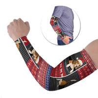 Lovely Beagle Christmas Arm Sleeves Xmas Holiday Patterns - Wonder Print Shop