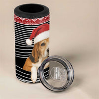 Lovely Beagle Christmas 4 in 1 Can Cooler Tumbler Xmas Holiday Patterns - Wonder Print Shop