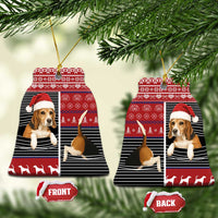 Lovely Beagle Christmas Ceramic Ornament Xmas Holiday Patterns - Wonder Print Shop