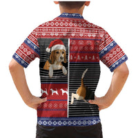 Lovely Beagle Christmas Family Matching Mermaid Dress and Hawaiian Shirt Xmas Holiday Patterns - Wonder Print Shop