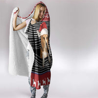 Lovely Beagle Christmas Hooded Blanket Xmas Holiday Patterns - Wonder Print Shop