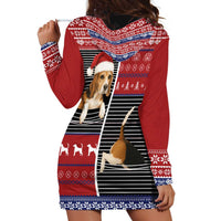 Lovely Beagle Christmas Hoodie Dress Xmas Holiday Patterns - Wonder Print Shop