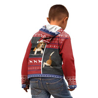 Lovely Beagle Christmas Kid Hoodie Xmas Holiday Patterns - Wonder Print Shop