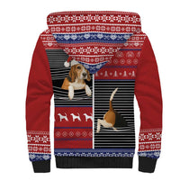 Lovely Beagle Christmas Sherpa Hoodie Xmas Holiday Patterns - Wonder Print Shop