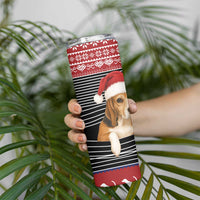 Lovely Beagle Christmas Skinny Tumbler Xmas Holiday Patterns - Wonder Print Shop