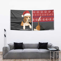 Lovely Beagle Christmas Tapestry Xmas Holiday Patterns - Wonder Print Shop