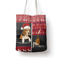 Lovely Beagle Christmas Tote Bag Xmas Holiday Patterns - Wonder Print Shop