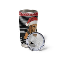 Lovely Beagle Christmas Tumbler Cup Xmas Holiday Patterns - Wonder Print Shop