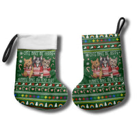 Funny Cats Make Me Happy Humans Make My Head Hurt Quote Christmas Stocking with Green Christmas Pattern - Wonder Print Shop