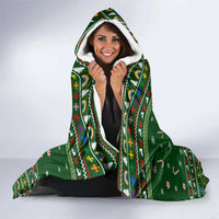 Funny Cats Make Me Happy Humans Make My Head Hurt Quote Hooded Blanket with Green Christmas Pattern - Wonder Print Shop