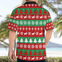 Christmas Dogs Hawaiian Shirt with Santa Hats and Red Green Holiday Pattern - Wonder Print Shop