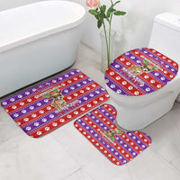 Chihuahua Christmas Bathroom Set with I’m Not a Chihuahua I’m a Baby Quote and Red Purple Christmas Pattern - Wonder Print Shop