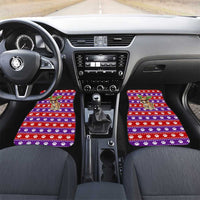 Chihuahua Christmas Car Mats with I’m Not a Chihuahua I’m a Baby Quote and Red Purple Christmas Pattern - undefined