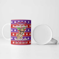 Chihuahua Christmas Ceramic Mug with I’m Not a Chihuahua I’m a Baby Quote and Red Purple Christmas Pattern - Wonder Print Shop