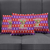 Chihuahua Christmas Pillow Cover with I’m Not a Chihuahua I’m a Baby Quote and Red Purple Christmas Pattern - Wonder Print Shop
