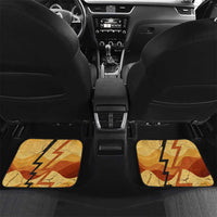 Pakhet Lion Head Car Mats with Claw Marks in Fiery Ancient Egyptian Motif
