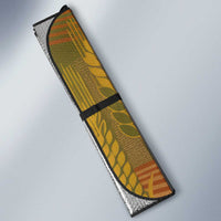 Renenutet Golden Cobra Auto Sun Shade with Wheat Motif in Egyptian Agricultural Theme