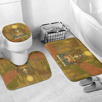 Renenutet Golden Cobra Bathroom Set with Wheat Motif in Egyptian Agricultural Theme