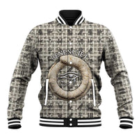 Renenutet Baseball Jacket with Bread Ring and Eye of Horus in Egyptian Nourishment