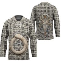 Renenutet Hockey Jersey with Bread Ring and Eye of Horus in Egyptian Nourishment