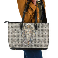 Renenutet Leather Tote Bag with Bread Ring and Eye of Horus in Egyptian Nourishment