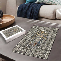 Renenutet Puzzle with Bread Ring and Eye of Horus in Egyptian Nourishment