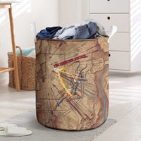 Satis Laundry Basket with Fiery Bow and Arrow in Ancient Egyptian Warrior