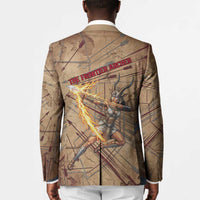 Satis Blazer with Fiery Bow and Arrow in Ancient Egyptian Warrior