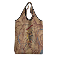 Satis Grocery Bag with Fiery Bow and Arrow in Ancient Egyptian Warrior