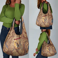 Satis Grocery Bag with Fiery Bow and Arrow in Ancient Egyptian Warrior