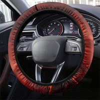 Sekhmet Steering Wheel Cover Egyptian Fiery Lioness Head and Ancient Warrior