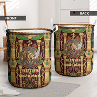 Sekhmet Laundry Basket with Eye of Ra and Sacred Lion Symbol in Egyptian Healer