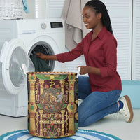 Sekhmet Laundry Basket with Eye of Ra and Sacred Lion Symbol in Egyptian Healer