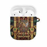 Sekhmet AirPods Case with Eye of Ra and Sacred Lion Symbol in Egyptian Healer