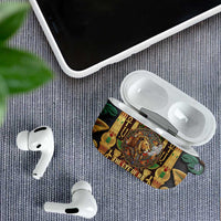 Sekhmet AirPods Case with Eye of Ra and Sacred Lion Symbol in Egyptian Healer