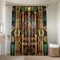 Sekhmet Bathroom Set with Eye of Ra and Sacred Lion Symbol in Egyptian Healer