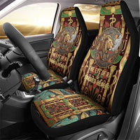 Sekhmet Car Seat Cover with Eye of Ra and Sacred Lion Symbol in Egyptian Healer