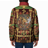 Sekhmet Padded Jacket with Eye of Ra and Sacred Lion Symbol in Egyptian Healer