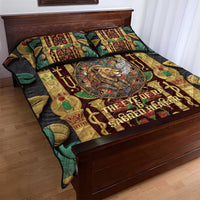 Sekhmet Quilt Bed Set with Eye of Ra and Sacred Lion Symbol in Egyptian Healer