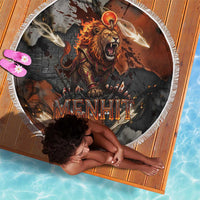 Menhit Egyptian Beach Blanket Warrior Goddess Fiery Lion Eye Arrows and Blood Battle
