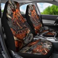 Menhit Egyptian Car Seat Cover Warrior Goddess Fiery Lion Eye Arrows and Blood Battle