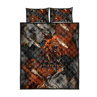 Menhit Egyptian Quilt Bed Set Warrior Goddess Fiery Lion Eye Arrows and Blood Battle