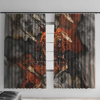 Menhit Egyptian Window Curtain Warrior Goddess Fiery Lion Eye Arrows and Blood Battle