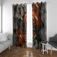 Menhit Egyptian Window Curtain Warrior Goddess Fiery Lion Eye Arrows and Blood Battle