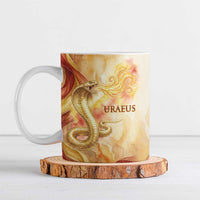 Menhit Ceramic Mug Lioness Warrior Goddess Uraeus Serpent Fire and Feathers Ancient Egyptian